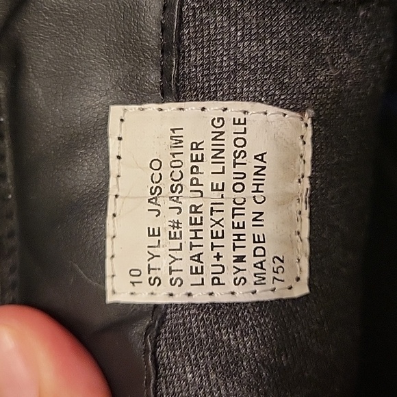 STEVE MADDEN Men's Oxfords. Style JASCO. Leather Upper. Size 10. Color Black. - Picture 12 of 13